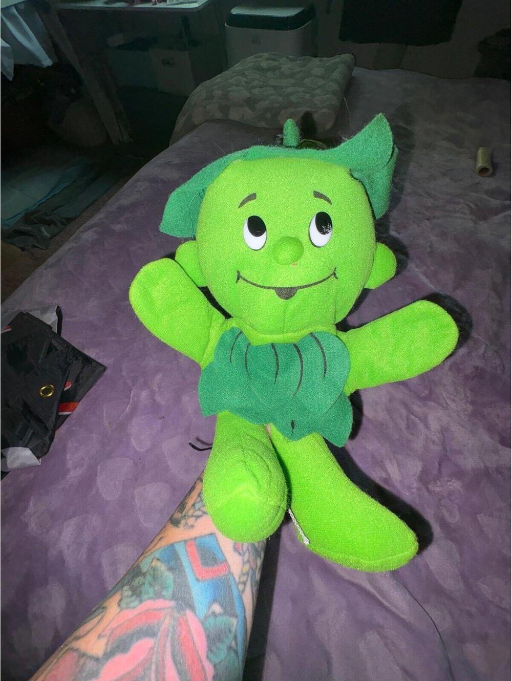 1992 Lil' Sprout" plush hand puppet jolly Green giant